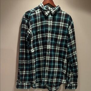 Sonoma Men's Casual Plaid Shirt - Green and Black